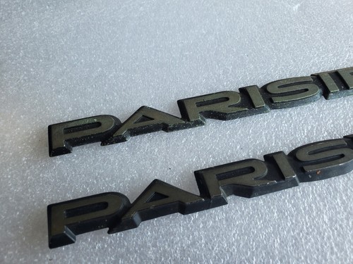 (2) 1977-1984 Pontiac Parisienne Door Name Plate NamePlate OEM Emblem VNTG - Picture 3 of 6