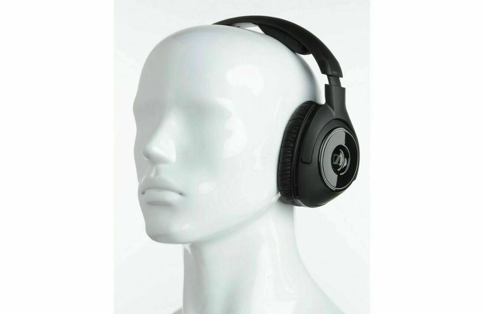 Sennheiser HDR 160 Headband Wireless Headphones Black W/2 Rechargeable Batteries - Image 2 of 2