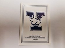 Yale University Bulldogs 2001/02 Winter Sports Pocket Schedule - Holiday Inn