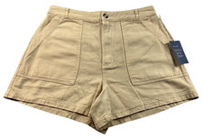 Universal Thread Shorts Womens Size 8 Tan Pockets 100 Cotton New