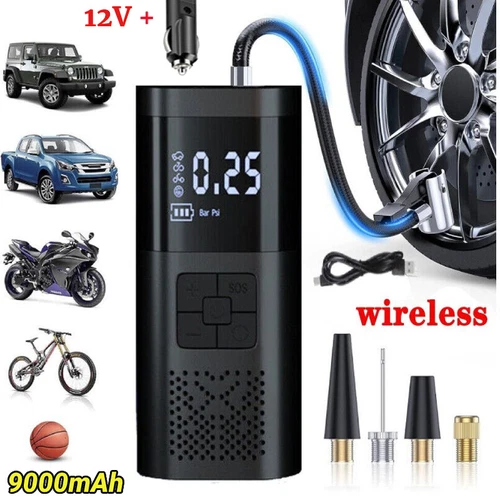 Portable Tire Inflator Rechargeable Electric Inflator For Car Bicycle Digital - Picture 2 of 37