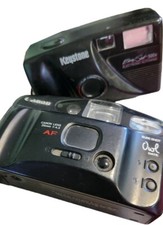 Canon Sure Shot Owl Date 35mm  Keystone Easy Shot 38mm Film Cameras