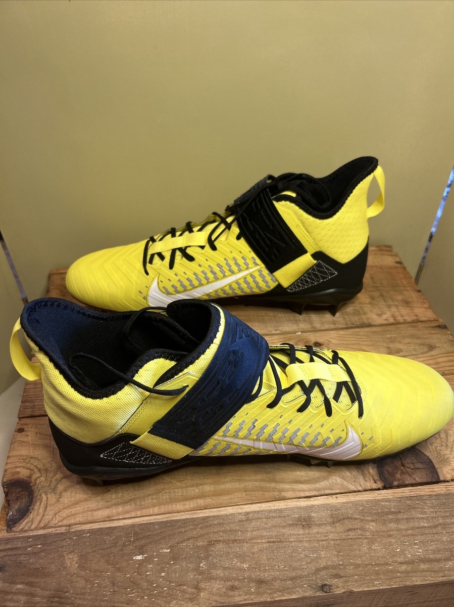 Mens Nike Alpha Menace Pro 2 Mid Opti Yellow Football Cleats Nike Alpha Menace Pro 2 Mid Men main image 2