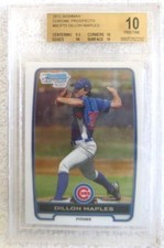 Dillon Maples RC 2012 Bowman Chrome Prospects#BCP75 Graded PRISTINE BGS10!Cubs P