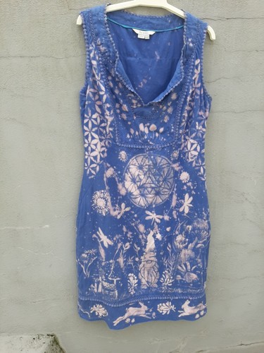 Abito da donna Goblincore Pixie Fae stampa OOAK boho hippie psytrance - Foto 8 di 17