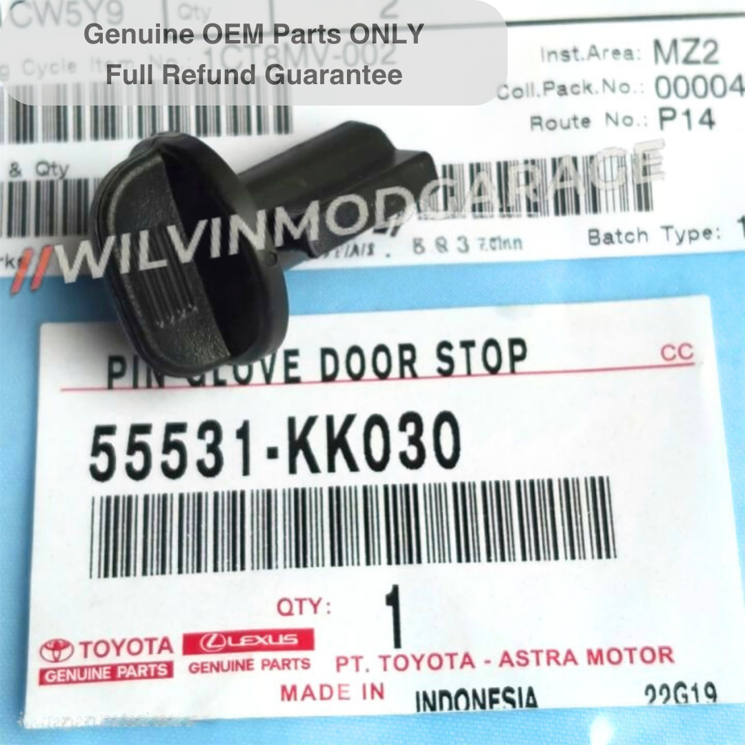 Genuine OEM Glove Door Stopper Pin 55531-KK030 Fits 2015-up Toyota