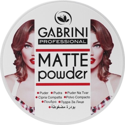 Gabrini Professional Matte Powder - 12g | Long Lasting Oil Control Face Powder