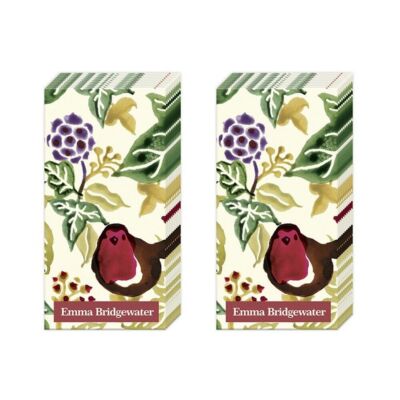 Emma Bridgewater Christmas Joy Herz Papier Taschentaschentücher 21 cm sq 4-lagig 2 Packungen
