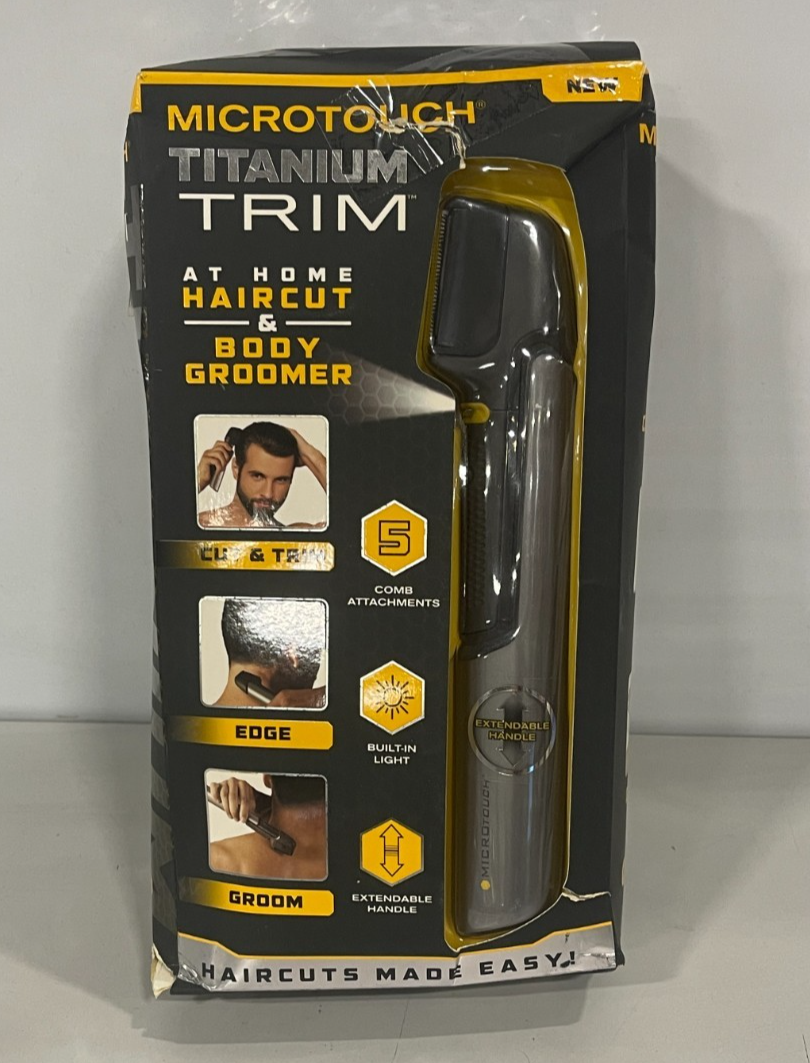 Microtouch Titanium TRIM Cordless Hair & Body Groomer with Light
