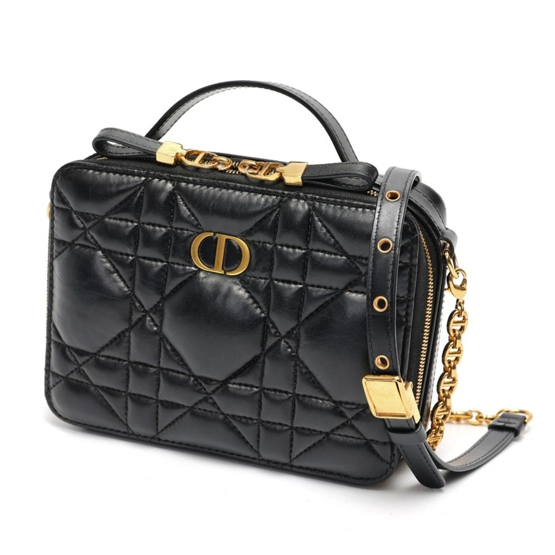 Dior Caro Box Sac Chaîne Pochette Épaule S5140UNGX_M900 Macro Canage Occasion TOMI 0