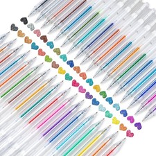36 Colors Glitter Gel Pens   Smooth  Sparkly Colored Pens for Journaling, Dr...