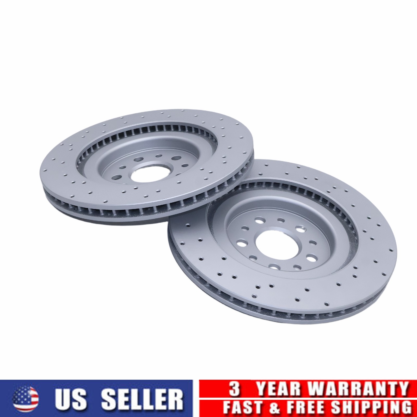 Rear Floating Drilled Rotor 670035019 Fit For Maserati Ghibli Quattroporte 17-21