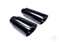 Different Trends DT-25013CBL 9" BLK Chrome Double-Wall Exhaust Tip 2.5" Inlet