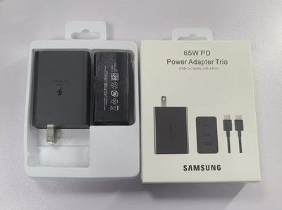 65W Samsung PD 3.0 Trio Power Adapter EP-T6530 Super Fast Charging Wall Charger