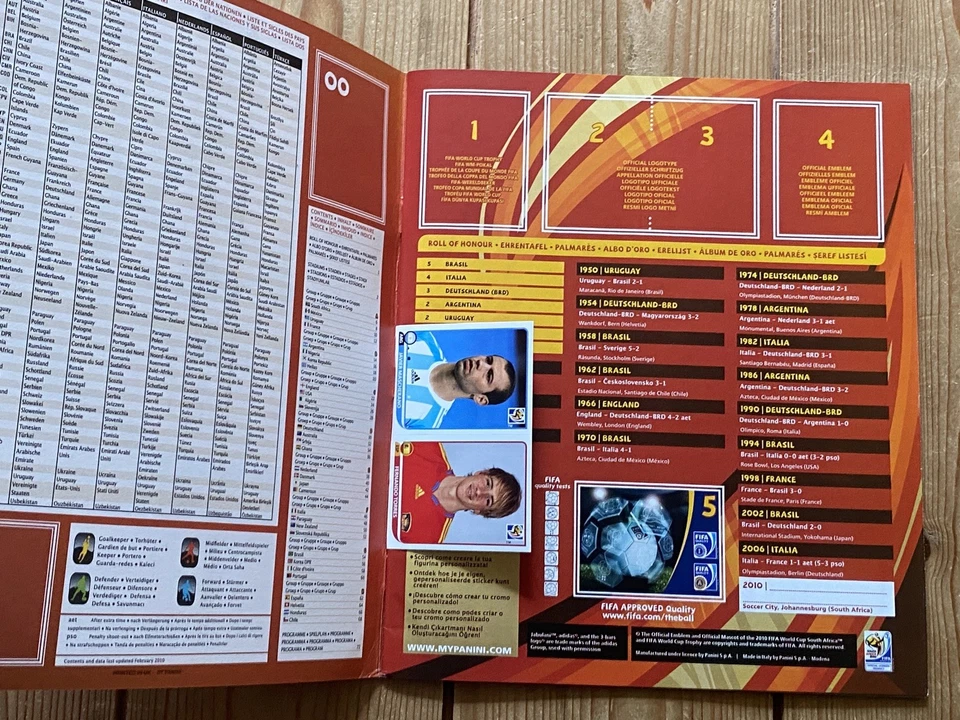 Panini FIFA World Cup South Africa 2010 Official Licensed Sticker Album + 6 free - Image 4 of 4