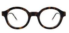 New THOM BROWNE TBS411-47-02 TKT 47mm Havana Panto Eyeglasses Frames Japan
