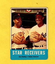 1963 Topps Star Receivers #306 Earl Battey Elston Howard VG- FREE SHIPPING