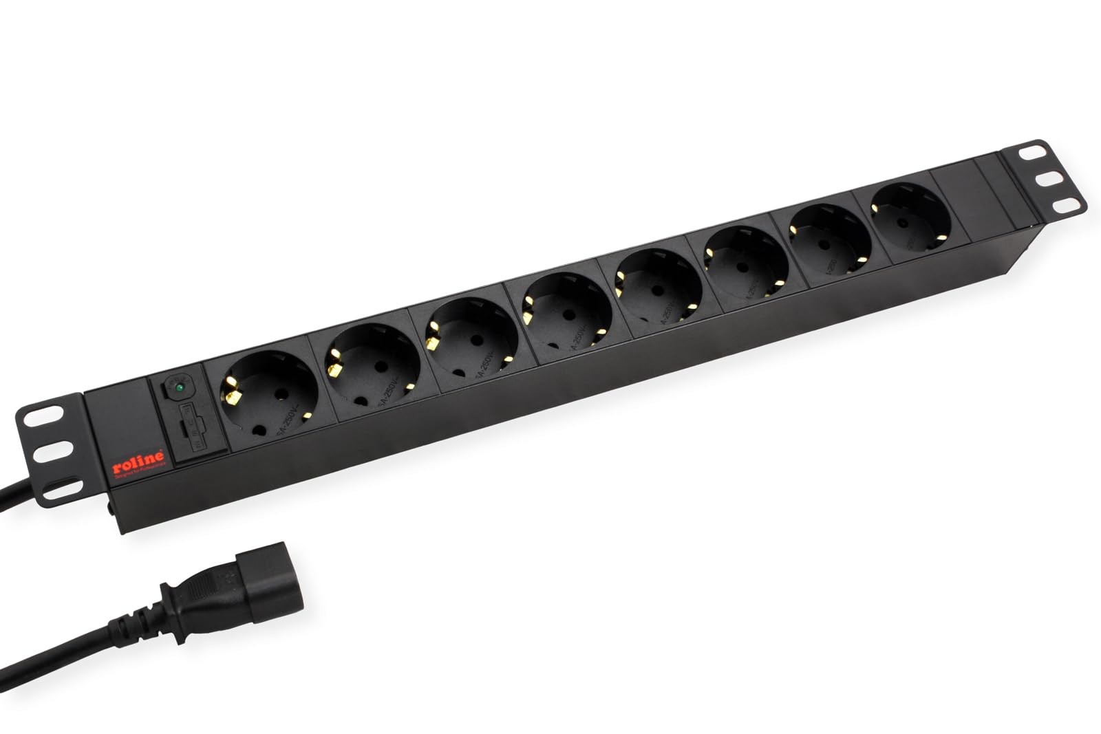 Bandeau de prises 19 Rotronic noir pour optimiser le studio audio
