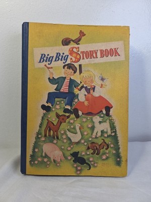 Vtg. 1938 Hardcover Book, BIG BIG STORY BOOK Grimms Fairy Tales Black Beauty +