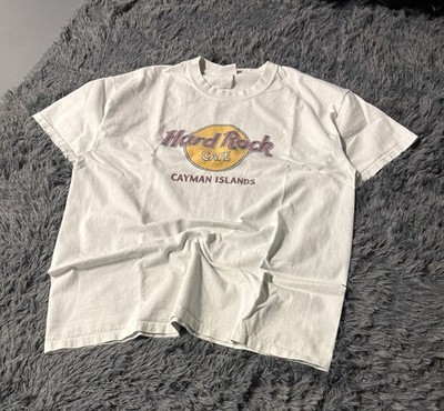 Vintage Hard Rock Cafe Cayman Islands Graphic T-Shirt White