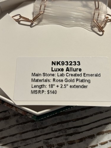 Bomb Party May 25 Birthday Necklaces, Luxe Allure, NK93233-Rose Gold - Picture 2 of 2