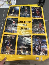 Póster 1986 Sultans of Slam Michael Jordan vintage NBA Wilkens