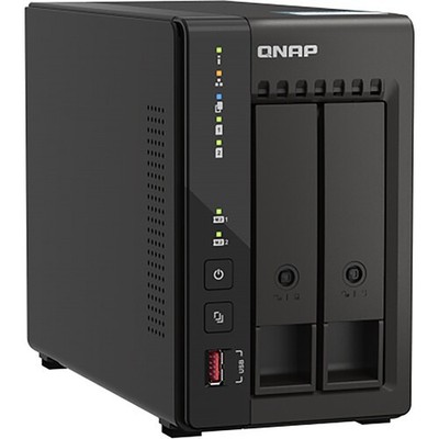QNAP TS-253E 2-Bay NAS Enclosure, Intel Celeron J6412, 8GB RAM, Diskless