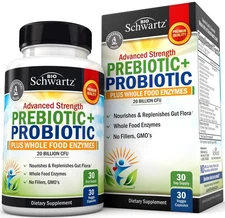 Advanced Prebiotics and Probiotics for Women  Men, Immune, Digestive  Gut