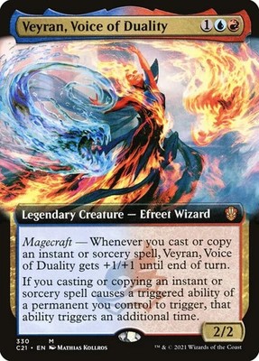 Veyran, Voice of Duality - Extended Art Commander 2021 NM MTG