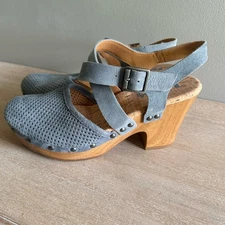 Kork-Ease blue leather heels, size 7