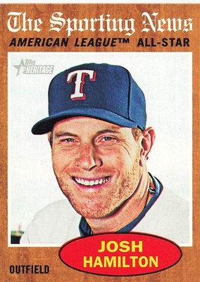 JOSH HAMILTON 2011 TOPPS HERITAGE SP #471