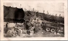 PH2511 WW2 Military Men Man Soldier Japan Camp Tents Box Vintage Snapshot Photo