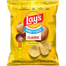 Lay's Classic Potato Chips, Party Size, 13 oz Bag FREE SHIPPING
