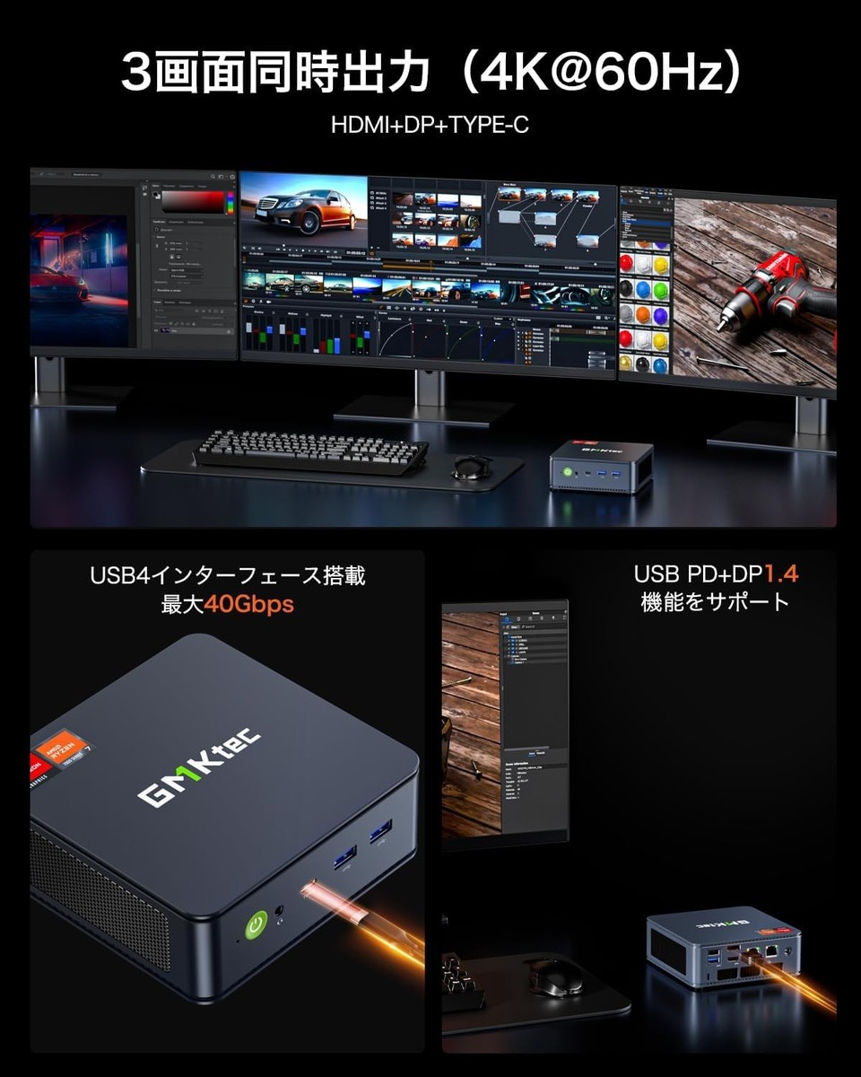 GMKtec Nucbox K6 AMD Ryzen7 7840HS Gaming Mini PC