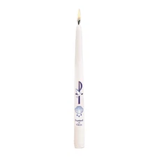 CB Church Supply Hand Decorated 10-Inch Sacramental Taper Candles with Gift B...