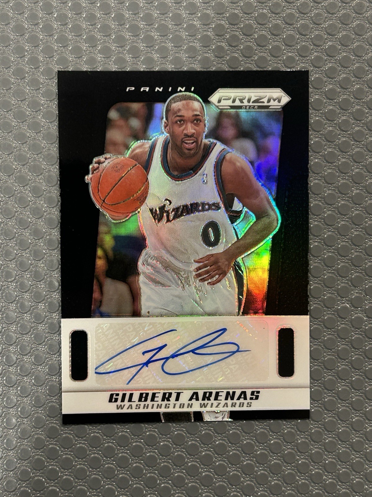 Prizm Deca 2024 negro automático Gilbert Arenas 1/1 verdadero negro 1 de 1 magos