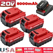 1/6X 20 Volt 8.0Ah for Porter Cable 20V MAX Lithium-ion Battery PCC685L PCC680L