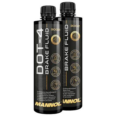 J1703 Bremsflüssigkeit MANNOL DOT4 2x 450 ml für Aprilia Beta BMW Derbi Ducati
