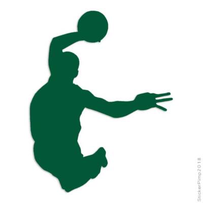 Basketball Dunk, Vinyl Decal Sticker, Multiple Colors & Sizes #85