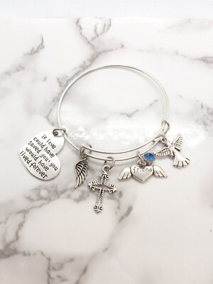 ''If love could have saved you...'' Memorial Bracelet loss of Friend Sympathy