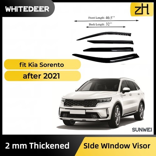 Smoke Tint Moon Sun Roof Deflector Rain Visor 880mm 34.6" For - Foto 5