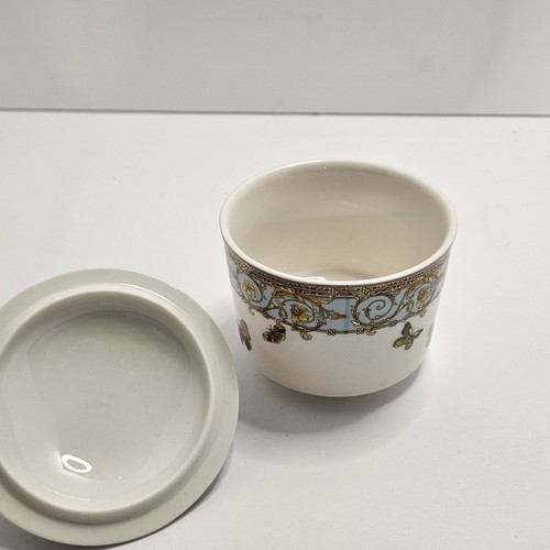 Grace Teaware Butterflies with Blue Ornament Fine Porcelain 14-piece Tea Set - Picture 12 of 20