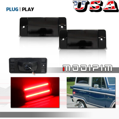 2Pcs Rear Side Marker Lights For 70-72 Ford Bronco Pickup Truck F-100 F-250 F350