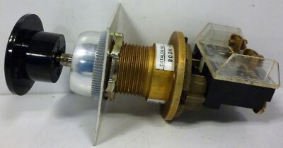 Allen-Bradley 800H-DP9 Modified Pushbutton with Black Button and Jog Plate