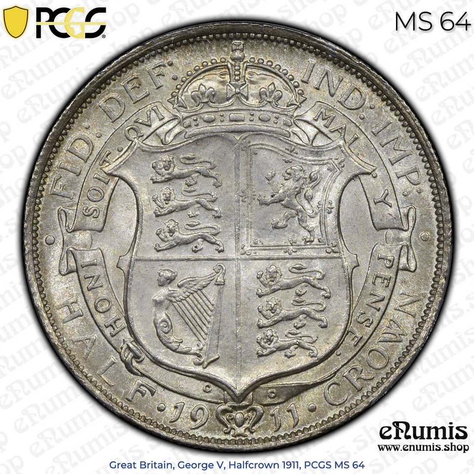 Great Britain, George V, Halfcrown 1911, PCGS MS 64 - Image 4 of 4