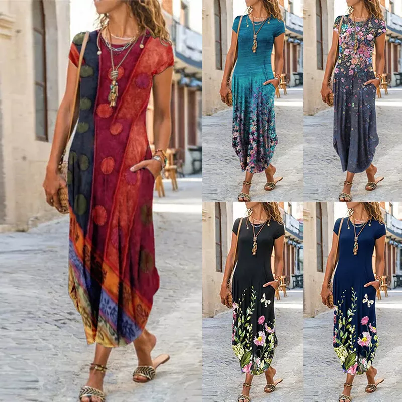 Floryday robe longue grande taille sales