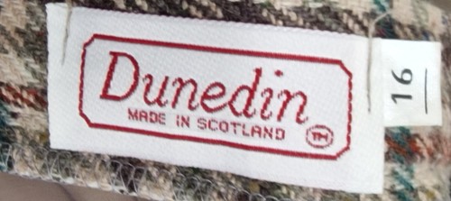 Dunedin Scotland Lined Wool Blend Tweed Midi Pleated Skirt (16) - Picture 4 of 6