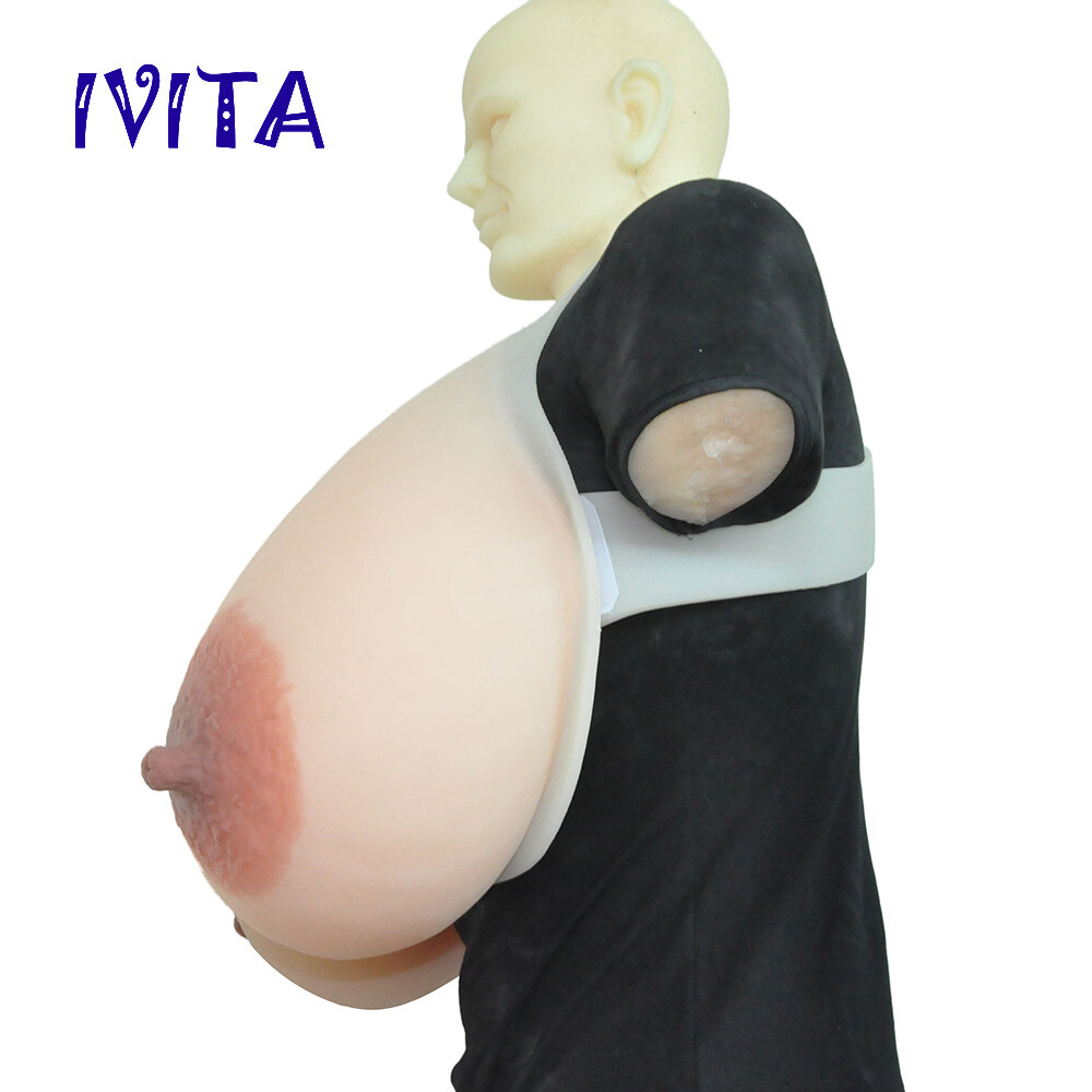Faux Seins En Silicone IVITA Taille 8XL Bonnet G - Pour Drag Queen, Bodybuilding, Cosplay