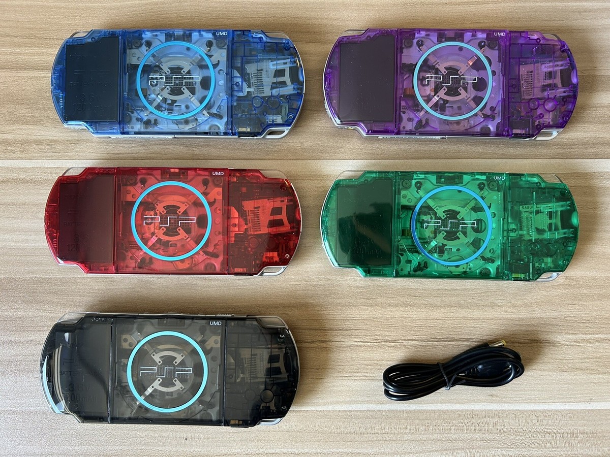 USA VERSION Sony PSP 3000 playstation clear blue, purple