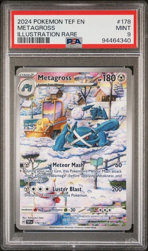 PSA 9 Metagross Illustration Rare #178 Temporal Forces Pokemon TCG
